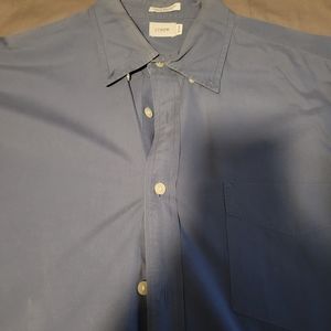 Mens JCrew blue button up shirt